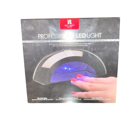 Red Carpet Professional LED Light Black 45 Second Gel Polish Manicure New - Picture 1 of 4